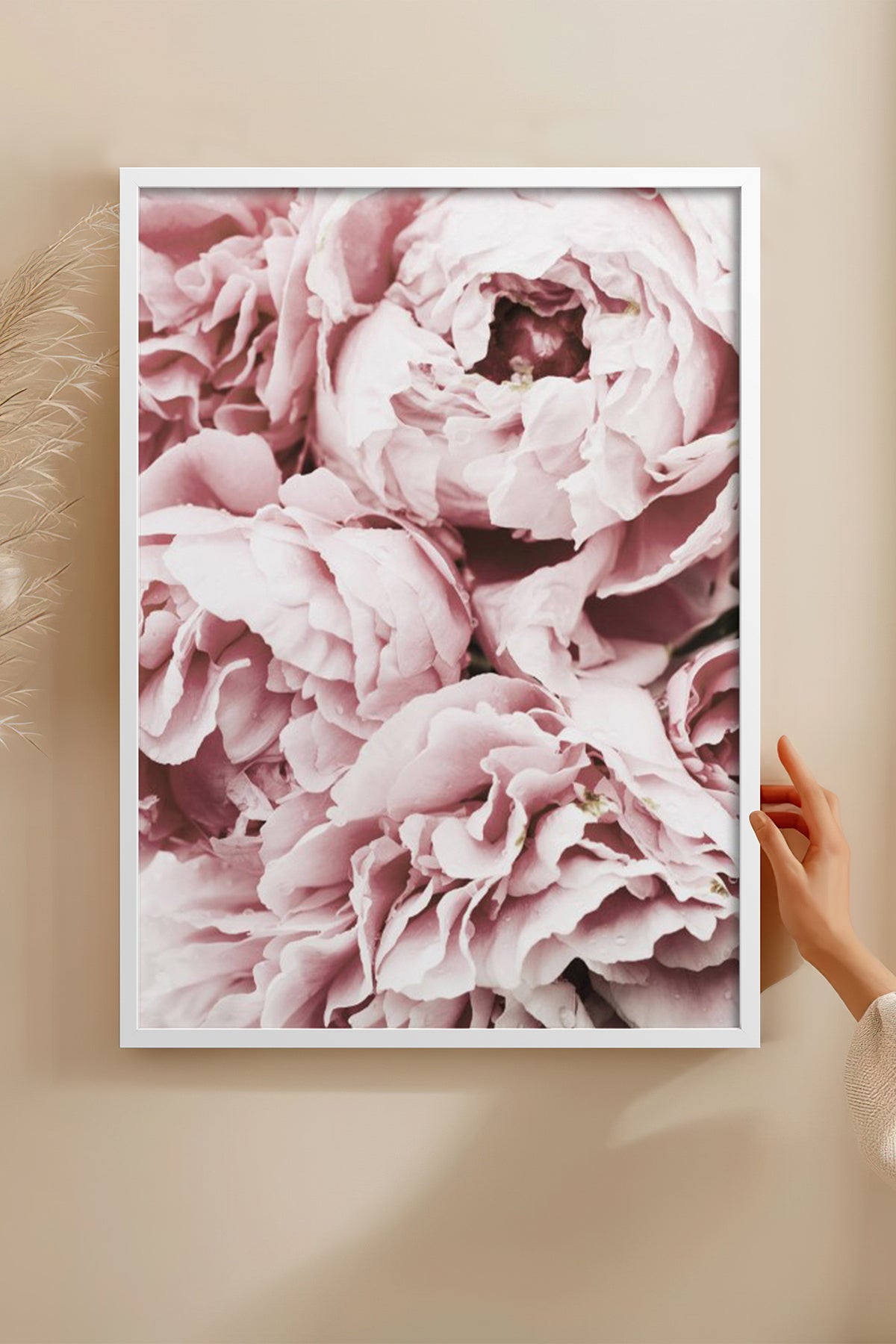 HOMEPACK Ahşap Çerçeveli Tablo Çerçeveli Poster Sanatsal Modern Duvar Dekoru BEK-8195