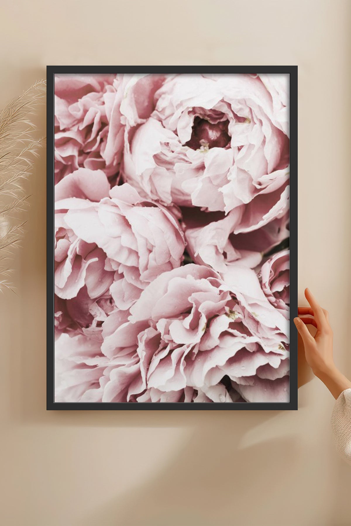 HOMEPACK Ahşap Çerçeveli Tablo Çerçeveli Poster Sanatsal Modern Duvar Dekoru BEK-8195