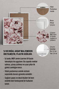 HOMEPACK Ahşap Çerçeveli Tablo Çerçeveli Poster Sanatsal Modern Duvar Dekoru BEK-8195