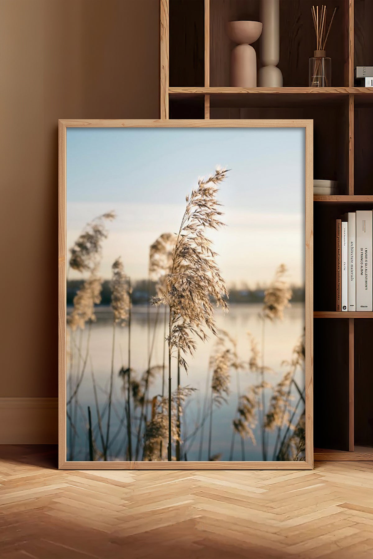 HOMEPACK Ahşap Çerçeveli Tablo Çerçeveli Poster Sanatsal Modern Duvar Dekoru BEK-8196