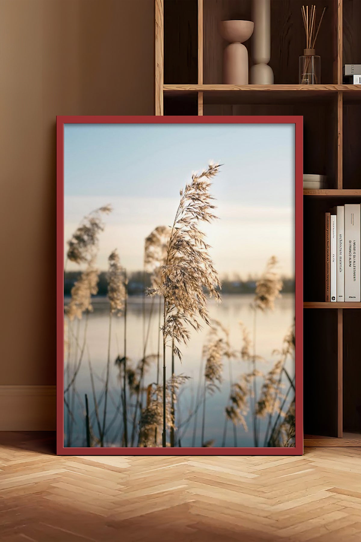 HOMEPACK Ahşap Çerçeveli Tablo Çerçeveli Poster Sanatsal Modern Duvar Dekoru BEK-8196