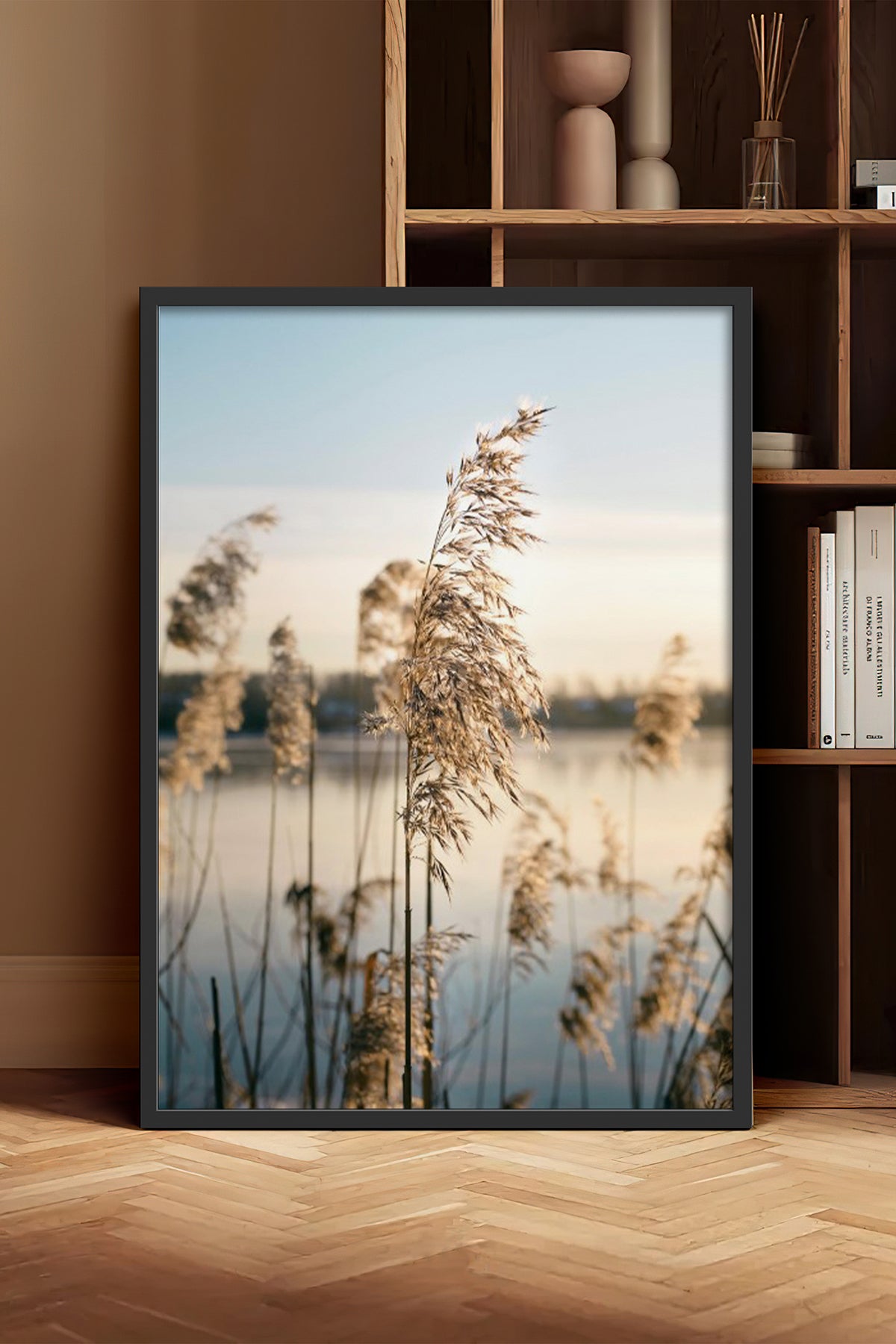 HOMEPACK Ahşap Çerçeveli Tablo Çerçeveli Poster Sanatsal Modern Duvar Dekoru BEK-8196