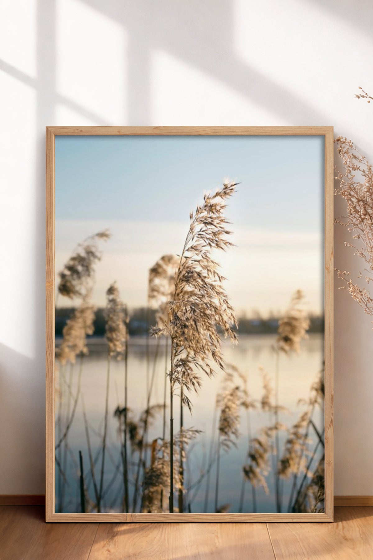HOMEPACK Ahşap Çerçeveli Tablo Çerçeveli Poster Sanatsal Modern Duvar Dekoru BEK-8196