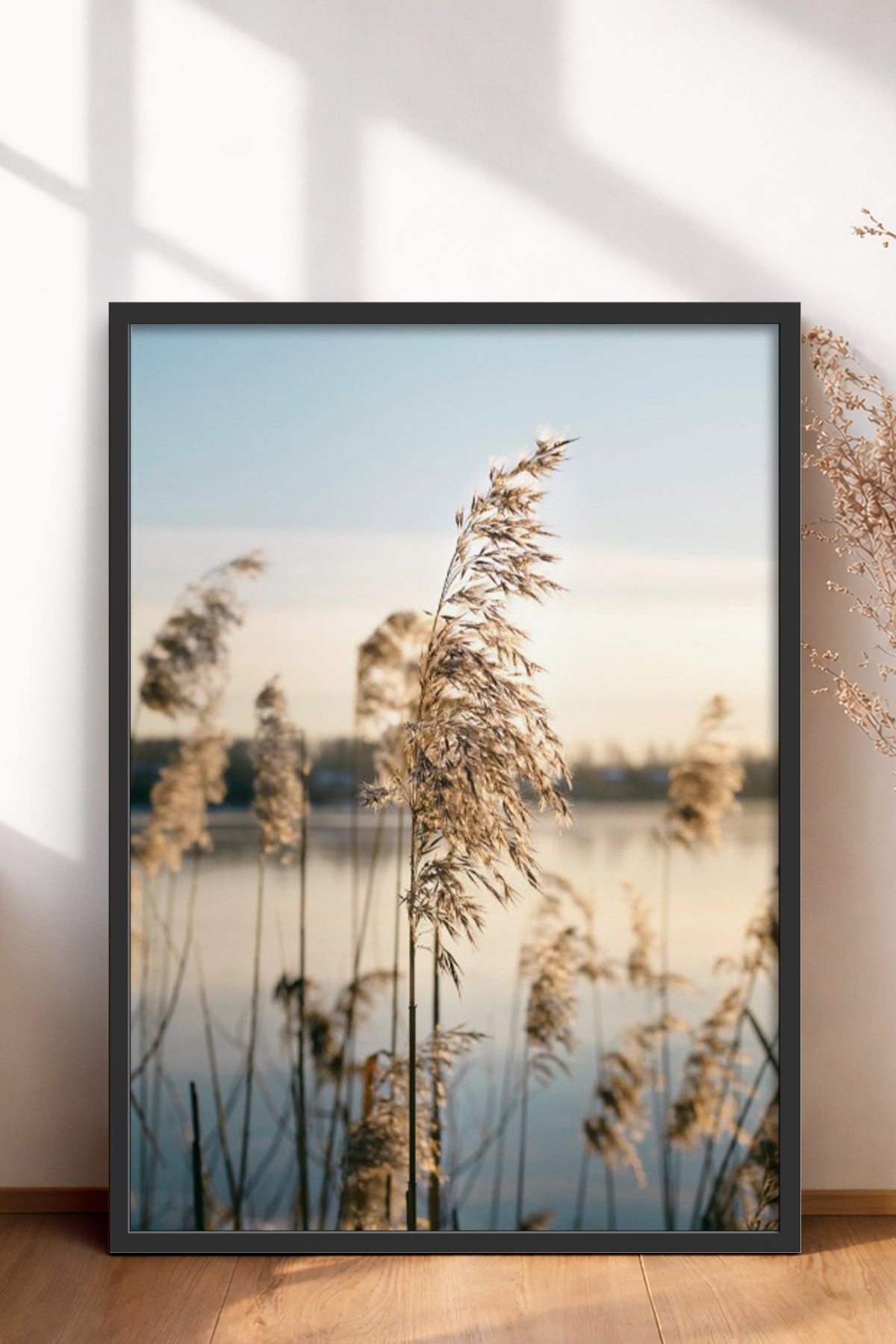 HOMEPACK Ahşap Çerçeveli Tablo Çerçeveli Poster Sanatsal Modern Duvar Dekoru BEK-8196