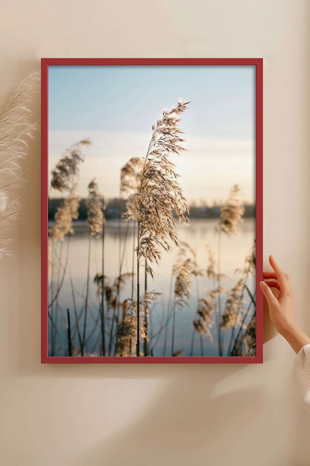 HOMEPACK Ahşap Çerçeveli Tablo Çerçeveli Poster Sanatsal Modern Duvar Dekoru BEK-8196