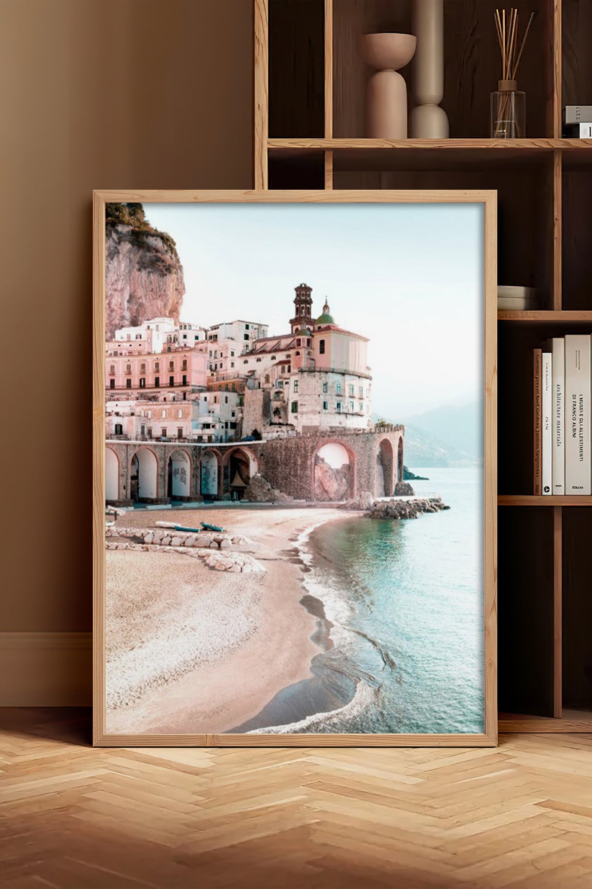 HOMEPACK Ahşap Çerçeveli Tablo Çerçeveli Poster Sanatsal Modern Duvar Dekoru BEK-8197