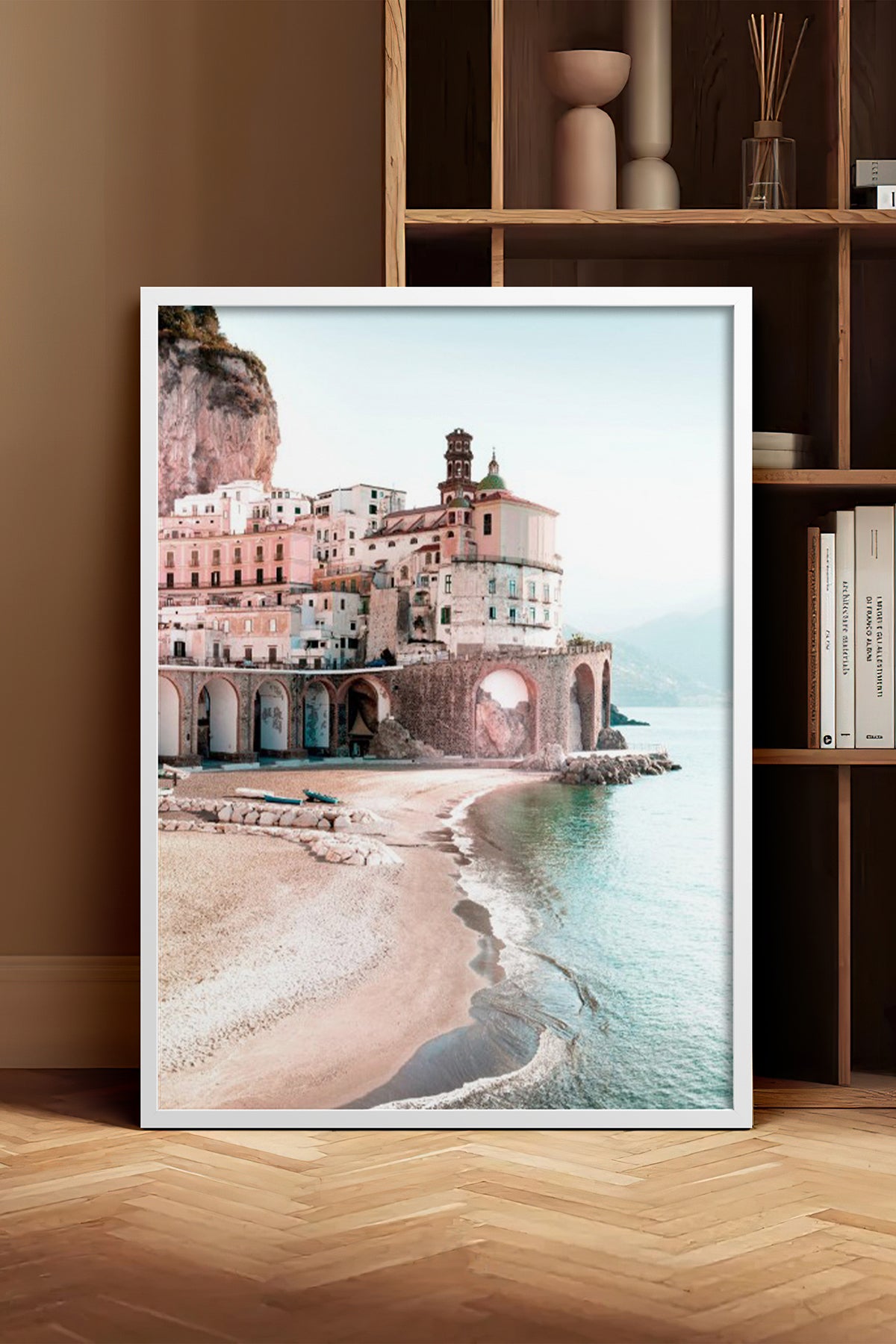 HOMEPACK Ahşap Çerçeveli Tablo Çerçeveli Poster Sanatsal Modern Duvar Dekoru BEK-8197