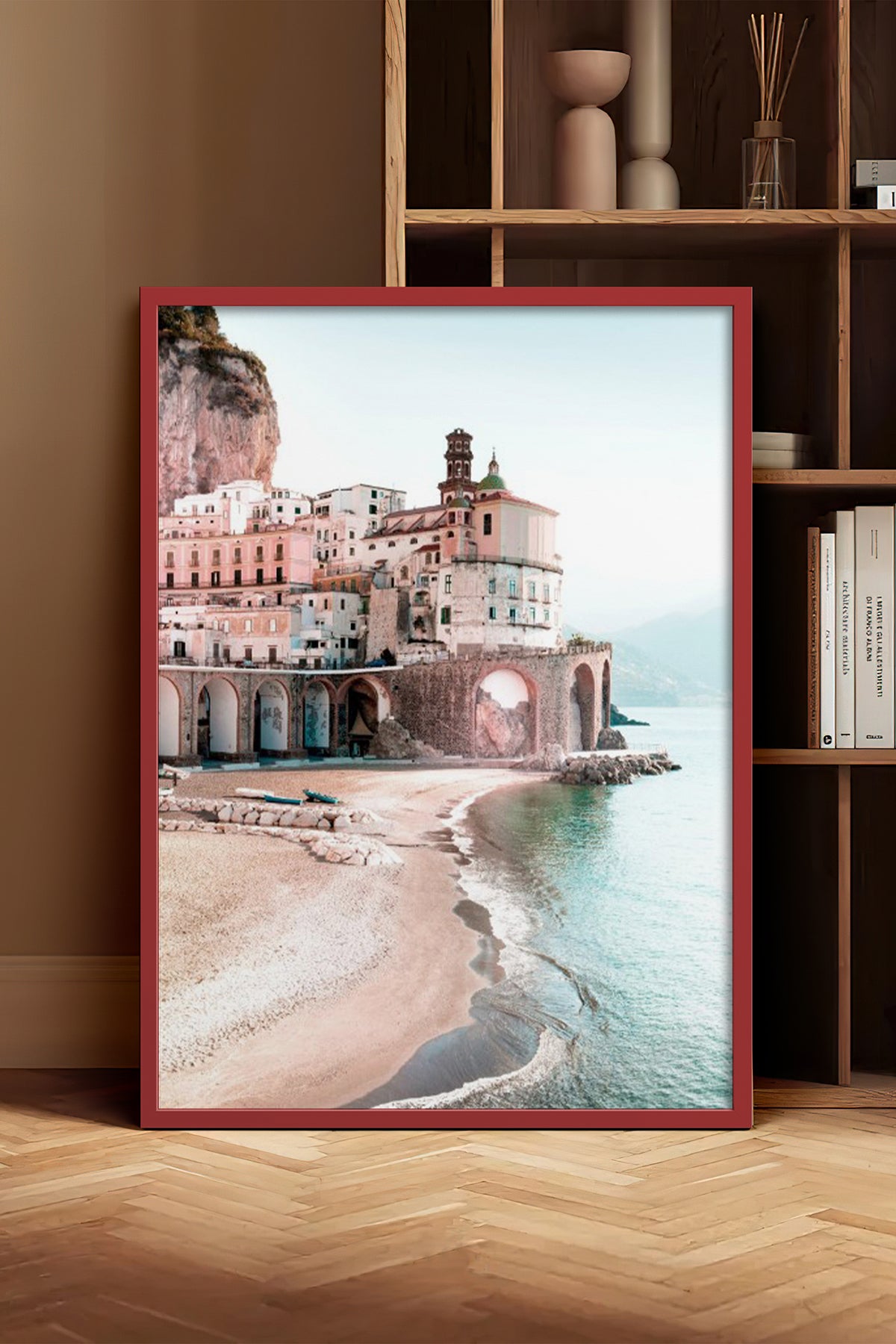 HOMEPACK Ahşap Çerçeveli Tablo Çerçeveli Poster Sanatsal Modern Duvar Dekoru BEK-8197