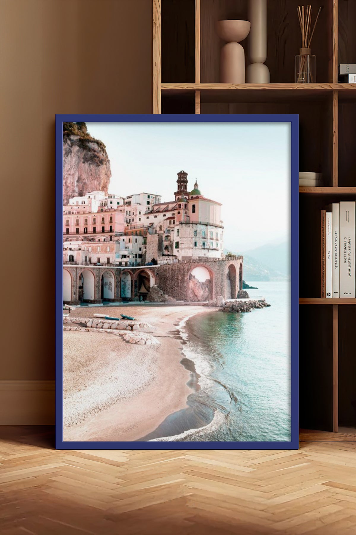 HOMEPACK Ahşap Çerçeveli Tablo Çerçeveli Poster Sanatsal Modern Duvar Dekoru BEK-8197