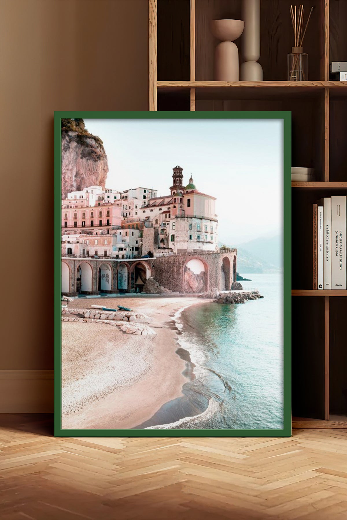 HOMEPACK Ahşap Çerçeveli Tablo Çerçeveli Poster Sanatsal Modern Duvar Dekoru BEK-8197