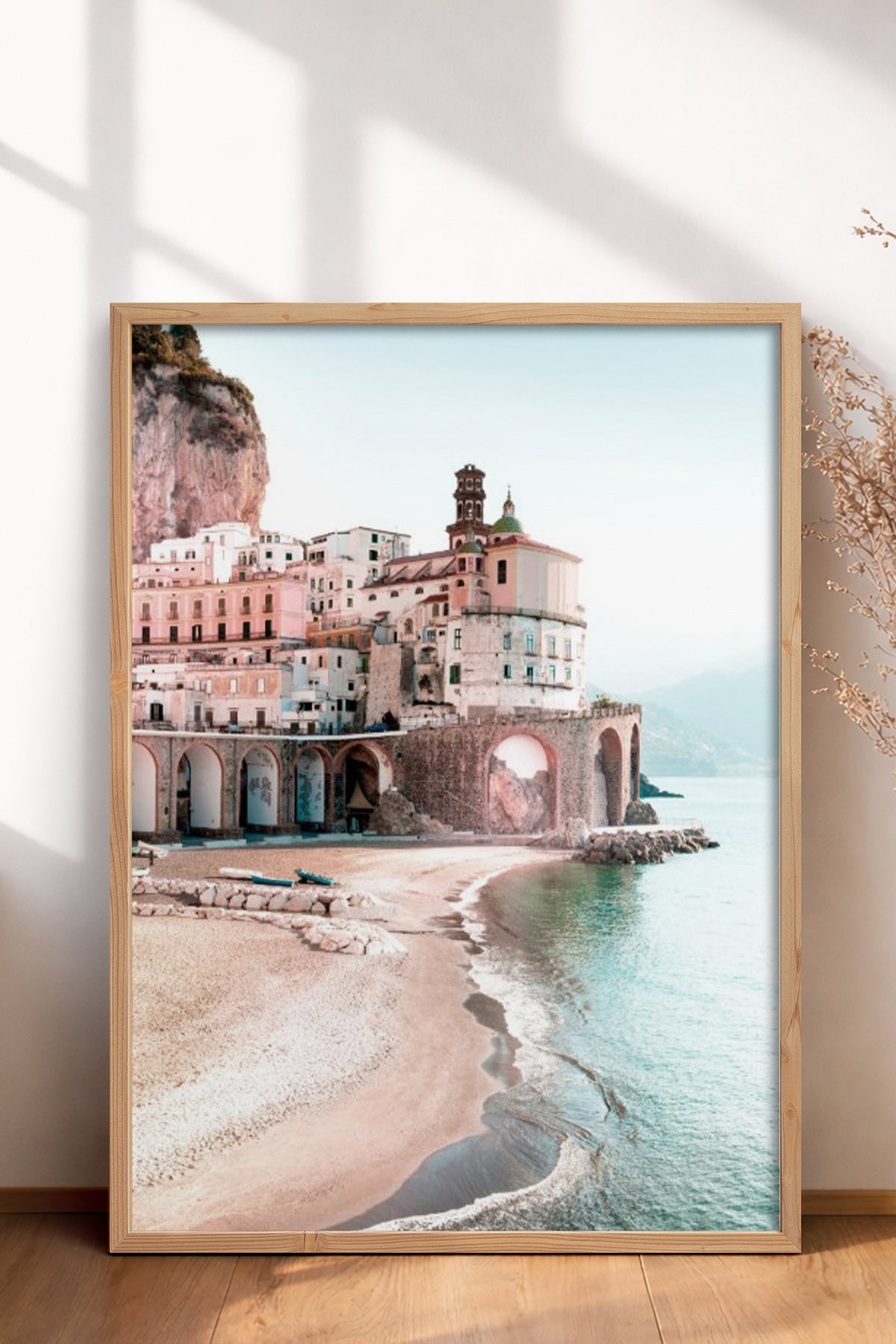 HOMEPACK Ahşap Çerçeveli Tablo Çerçeveli Poster Sanatsal Modern Duvar Dekoru BEK-8197