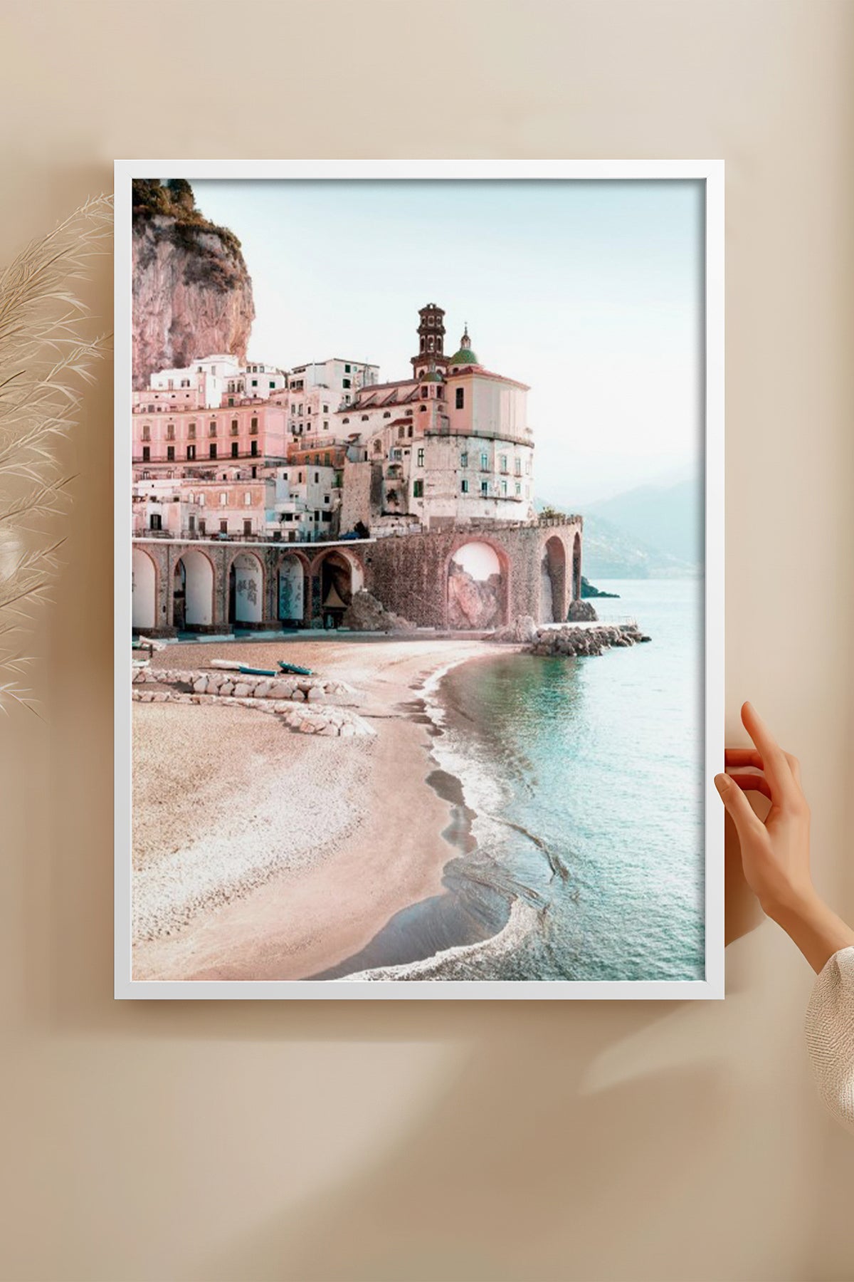 HOMEPACK Ahşap Çerçeveli Tablo Çerçeveli Poster Sanatsal Modern Duvar Dekoru BEK-8197