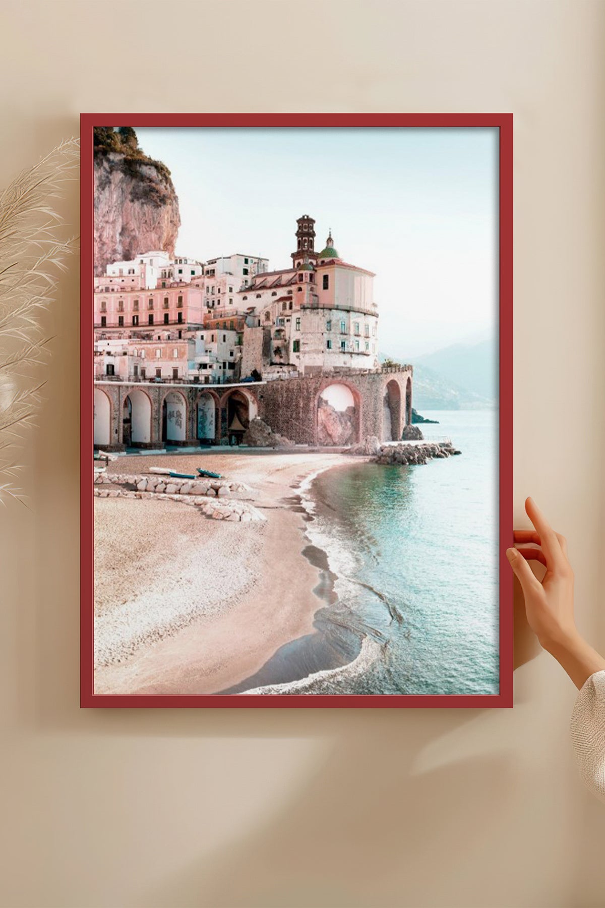 HOMEPACK Ahşap Çerçeveli Tablo Çerçeveli Poster Sanatsal Modern Duvar Dekoru BEK-8197