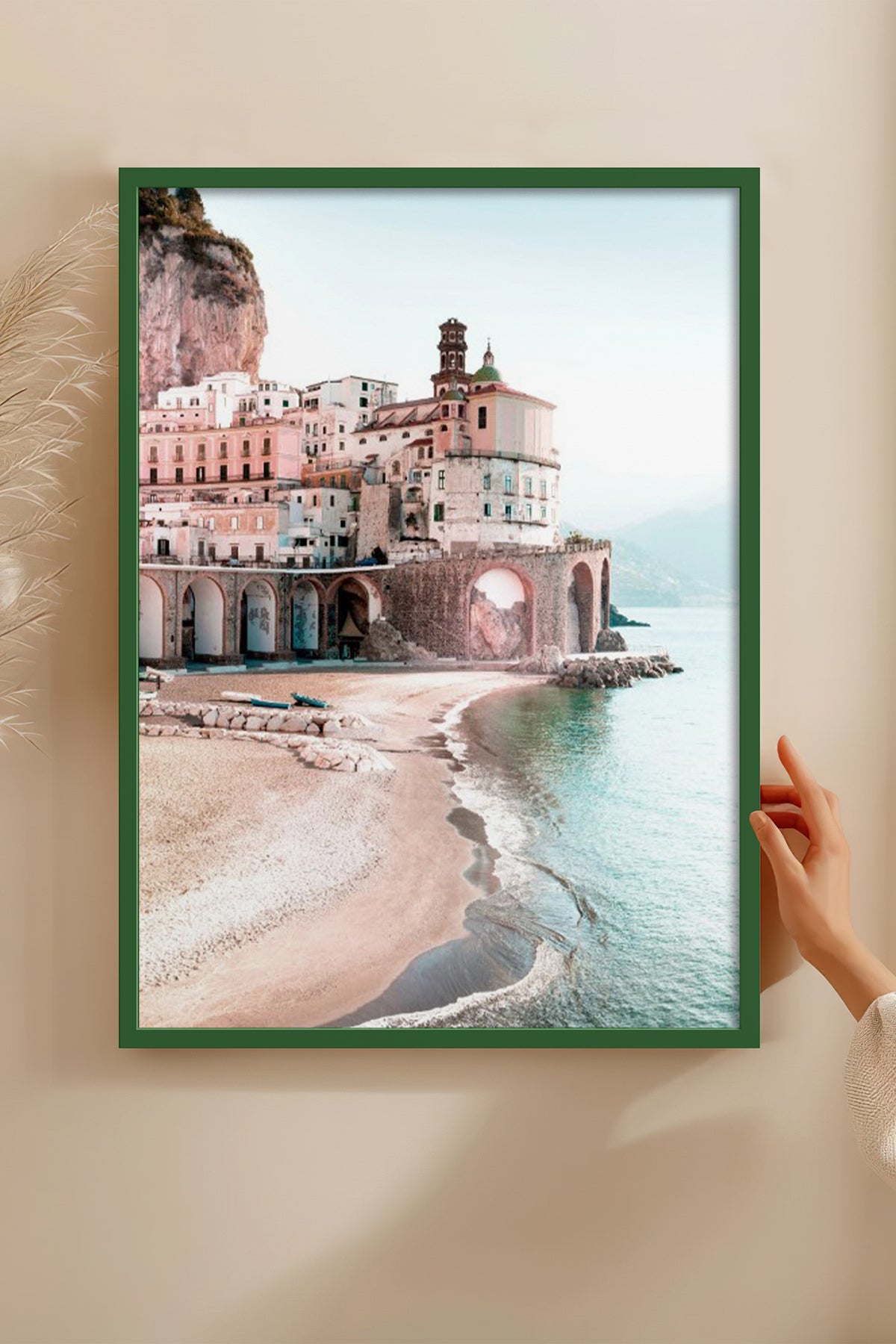 HOMEPACK Ahşap Çerçeveli Tablo Çerçeveli Poster Sanatsal Modern Duvar Dekoru BEK-8197