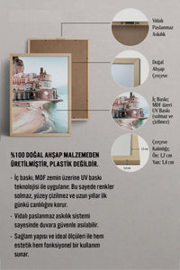 HOMEPACK Ahşap Çerçeveli Tablo Çerçeveli Poster Sanatsal Modern Duvar Dekoru BEK-8197