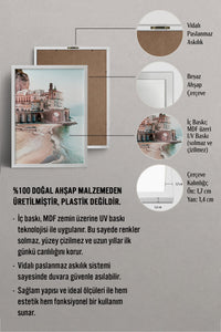 HOMEPACK Ahşap Çerçeveli Tablo Çerçeveli Poster Sanatsal Modern Duvar Dekoru BEK-8197