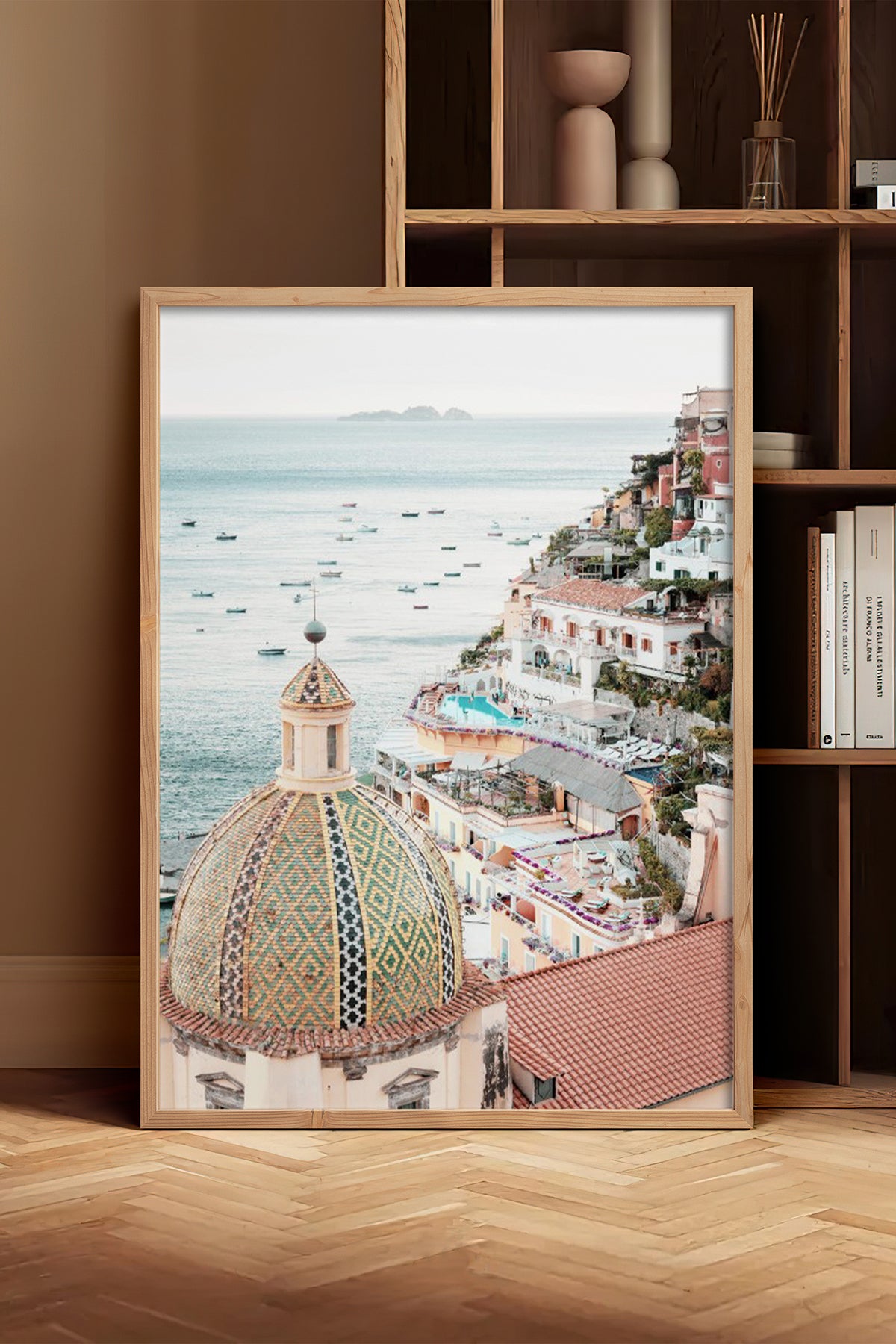 HOMEPACK Ahşap Çerçeveli Tablo Çerçeveli Poster Sanatsal Modern Duvar Dekoru BEK-8198