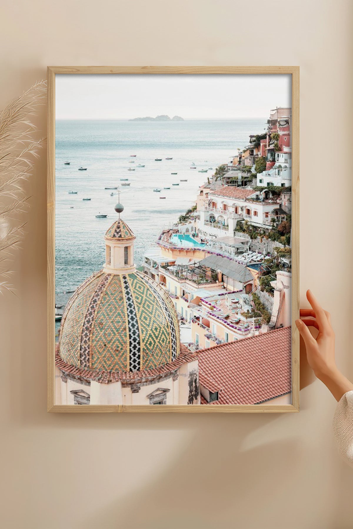 HOMEPACK Ahşap Çerçeveli Tablo Çerçeveli Poster Sanatsal Modern Duvar Dekoru BEK-8198