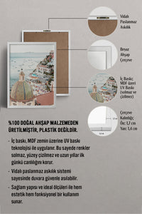 HOMEPACK Ahşap Çerçeveli Tablo Çerçeveli Poster Sanatsal Modern Duvar Dekoru BEK-8198