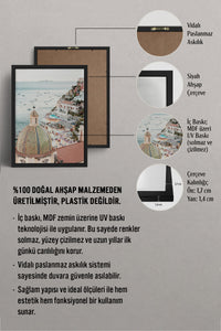 HOMEPACK Ahşap Çerçeveli Tablo Çerçeveli Poster Sanatsal Modern Duvar Dekoru BEK-8198