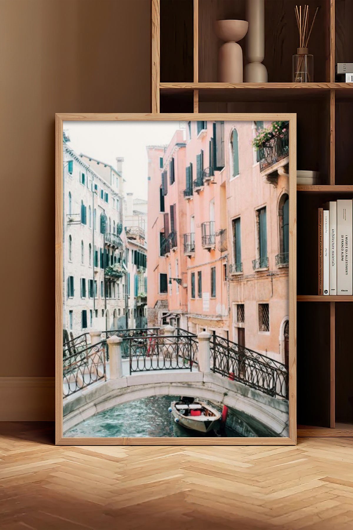 HOMEPACK Ahşap Çerçeveli Tablo Çerçeveli Poster Sanatsal Modern Duvar Dekoru BEK-8199