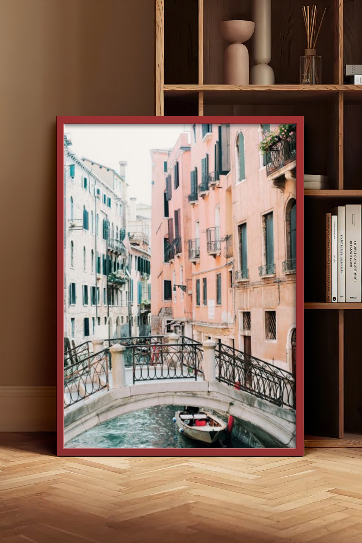 HOMEPACK Ahşap Çerçeveli Tablo Çerçeveli Poster Sanatsal Modern Duvar Dekoru BEK-8199