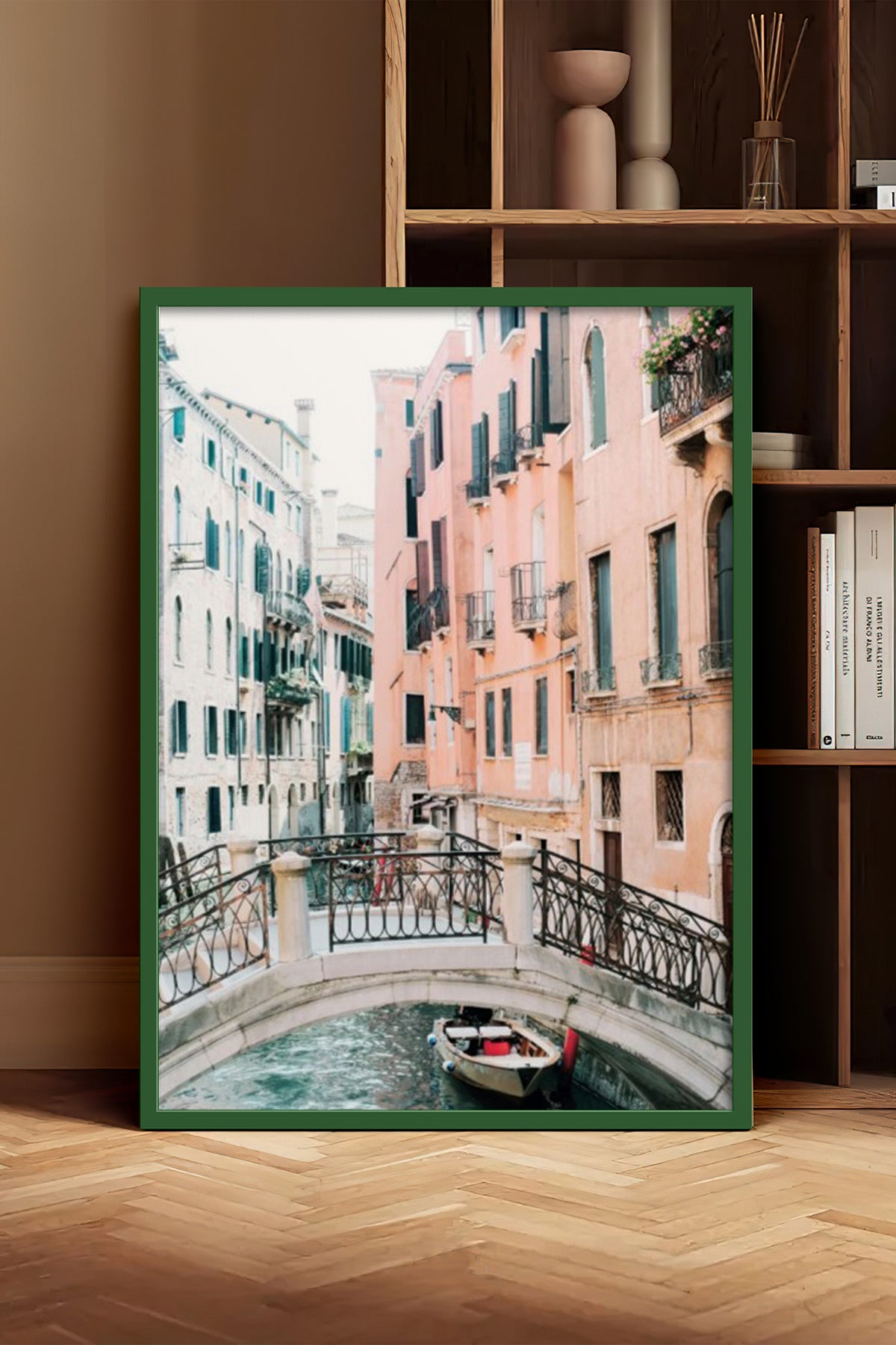 HOMEPACK Ahşap Çerçeveli Tablo Çerçeveli Poster Sanatsal Modern Duvar Dekoru BEK-8199