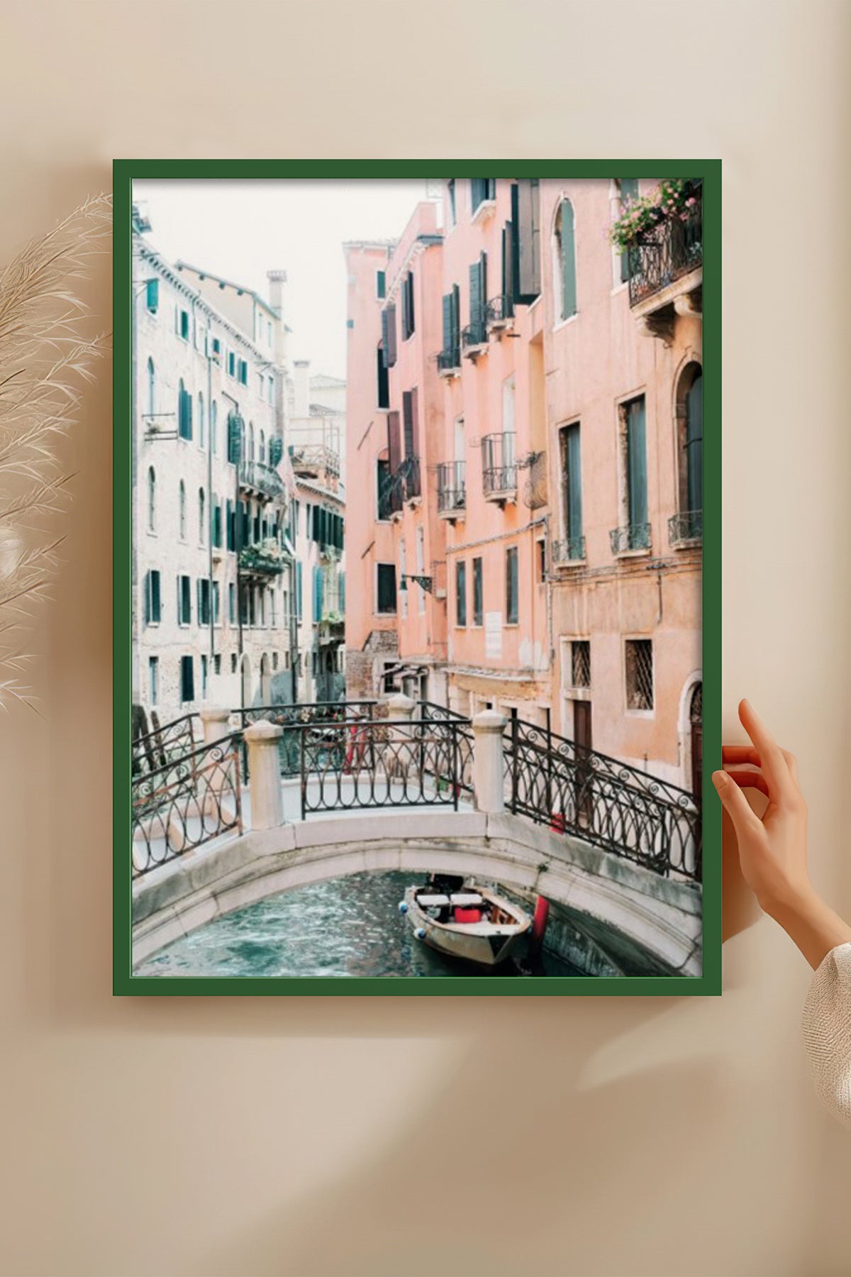 HOMEPACK Ahşap Çerçeveli Tablo Çerçeveli Poster Sanatsal Modern Duvar Dekoru BEK-8199