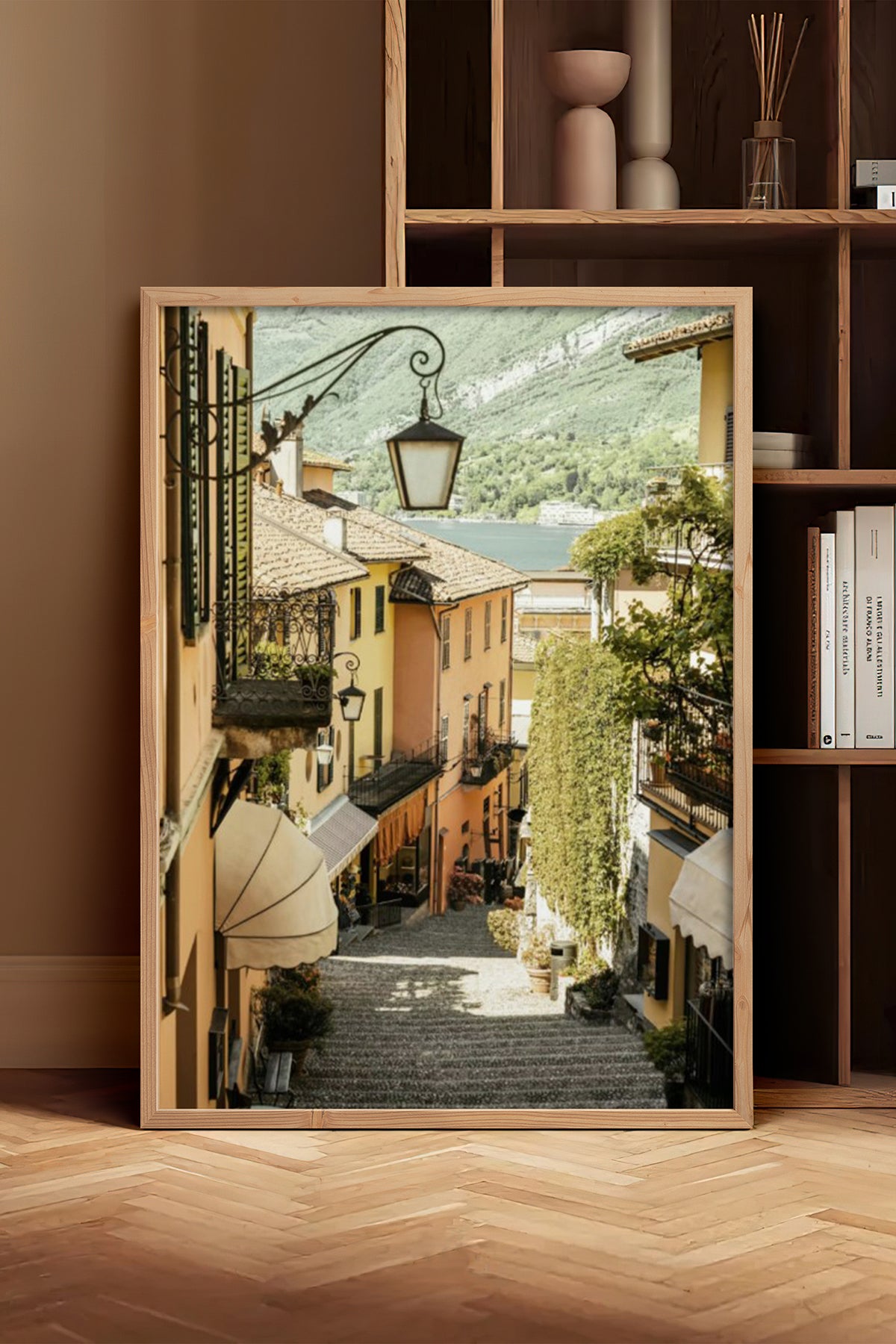 HOMEPACK Ahşap Çerçeveli Tablo Çerçeveli Poster Sanatsal Modern Duvar Dekoru BEK-8200