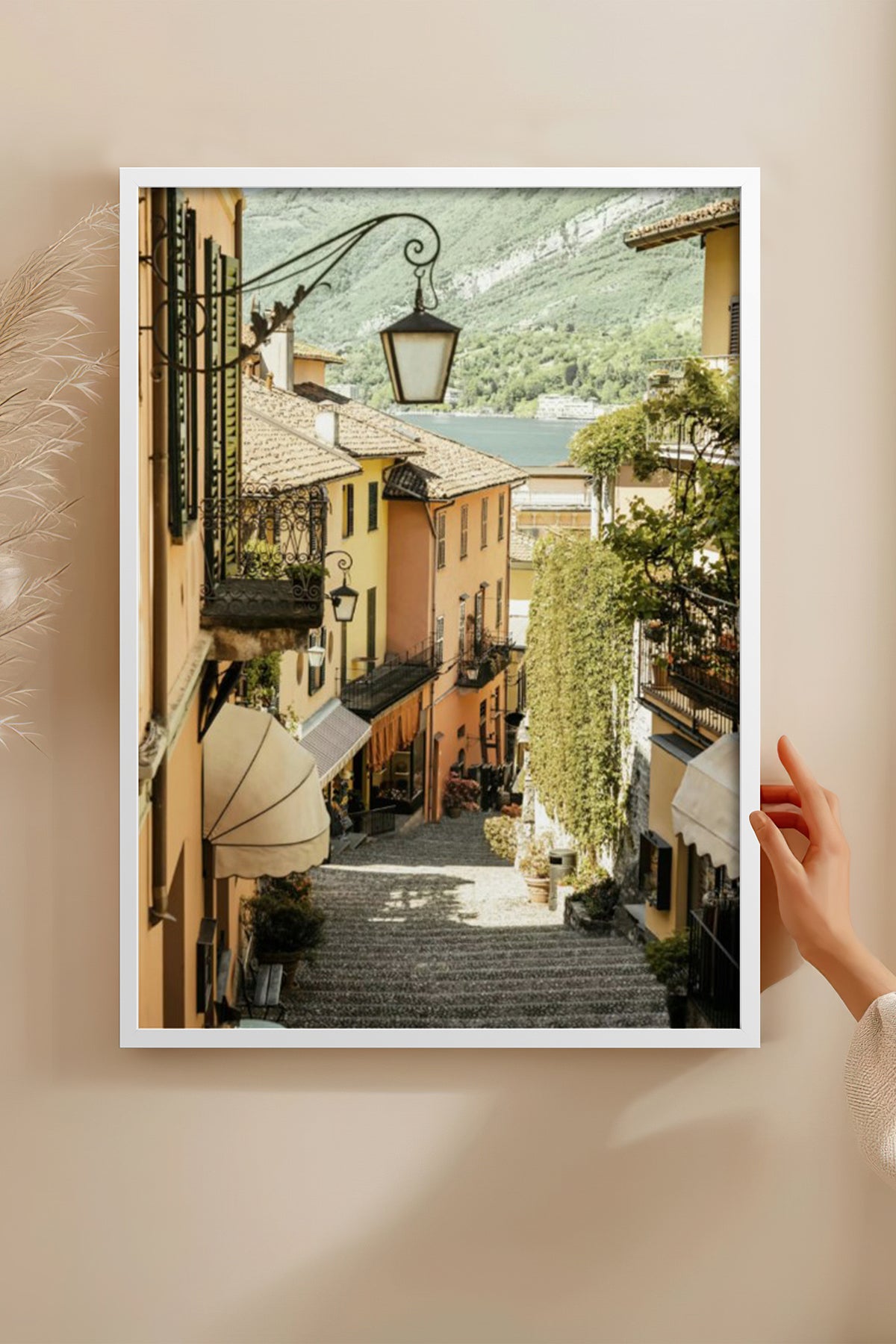 HOMEPACK Ahşap Çerçeveli Tablo Çerçeveli Poster Sanatsal Modern Duvar Dekoru BEK-8200