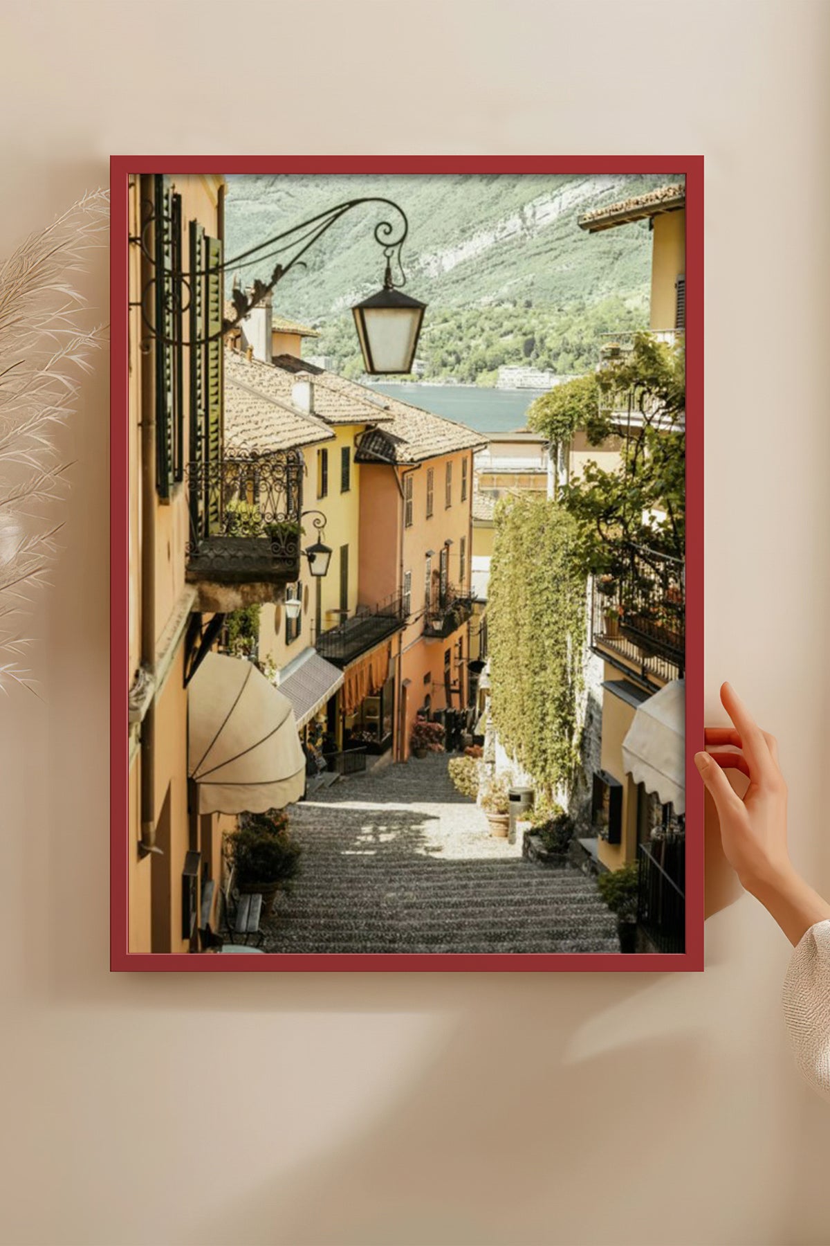 HOMEPACK Ahşap Çerçeveli Tablo Çerçeveli Poster Sanatsal Modern Duvar Dekoru BEK-8200