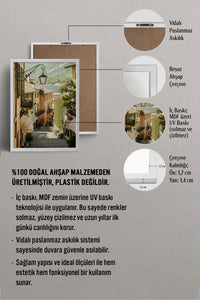 HOMEPACK Ahşap Çerçeveli Tablo Çerçeveli Poster Sanatsal Modern Duvar Dekoru BEK-8200