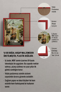 HOMEPACK Ahşap Çerçeveli Tablo Çerçeveli Poster Sanatsal Modern Duvar Dekoru BEK-8200