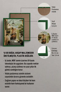 HOMEPACK Ahşap Çerçeveli Tablo Çerçeveli Poster Sanatsal Modern Duvar Dekoru BEK-8200