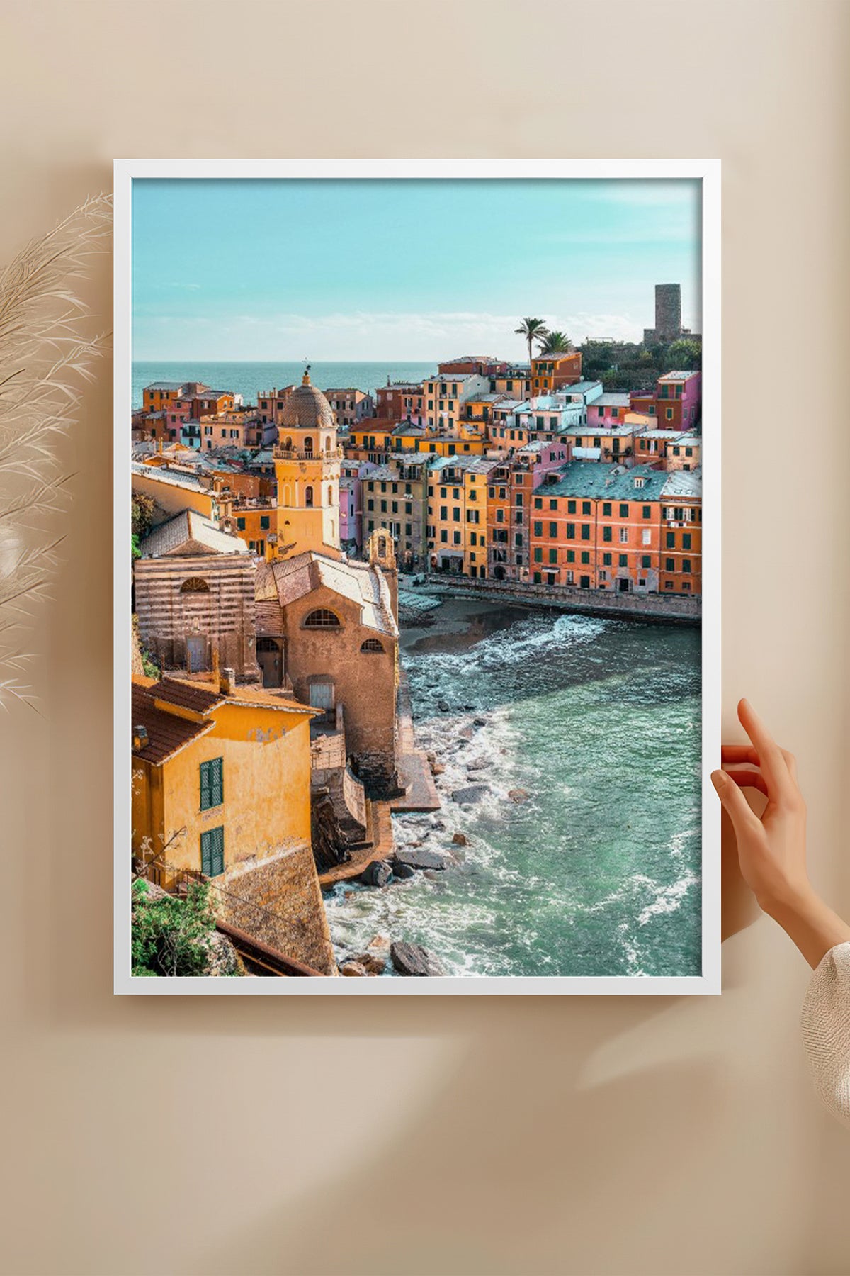 HOMEPACK Ahşap Çerçeveli Tablo Çerçeveli Poster Sanatsal Modern Duvar Dekoru BEK-8201