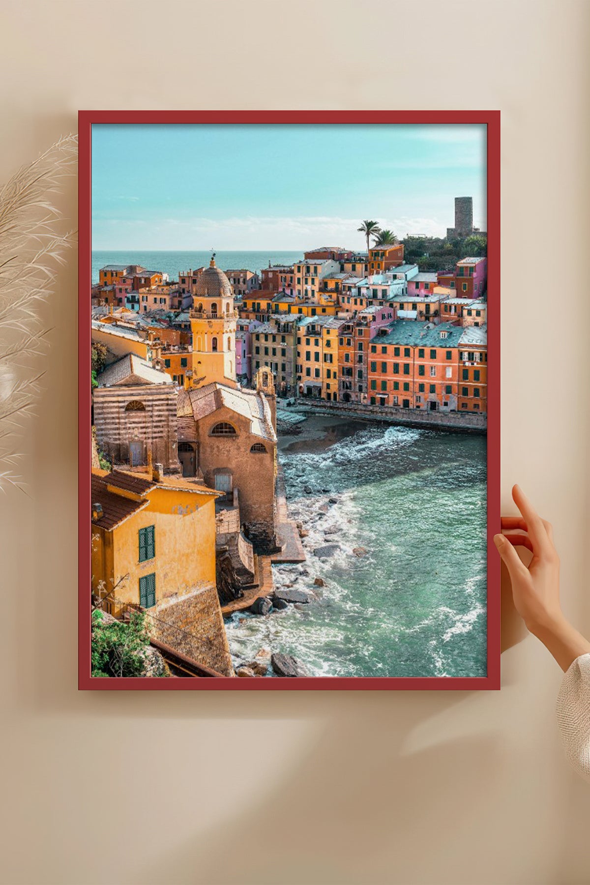 HOMEPACK Ahşap Çerçeveli Tablo Çerçeveli Poster Sanatsal Modern Duvar Dekoru BEK-8201