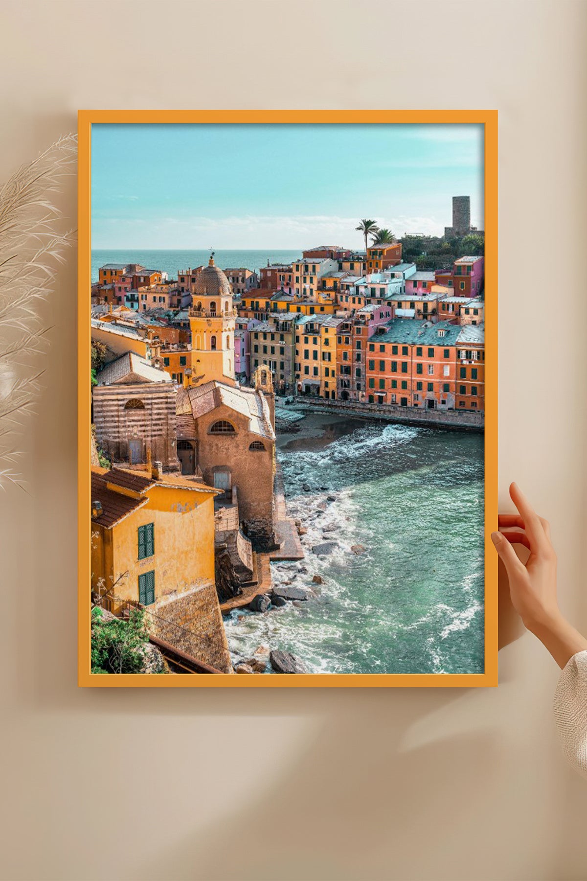 HOMEPACK Ahşap Çerçeveli Tablo Çerçeveli Poster Sanatsal Modern Duvar Dekoru BEK-8201