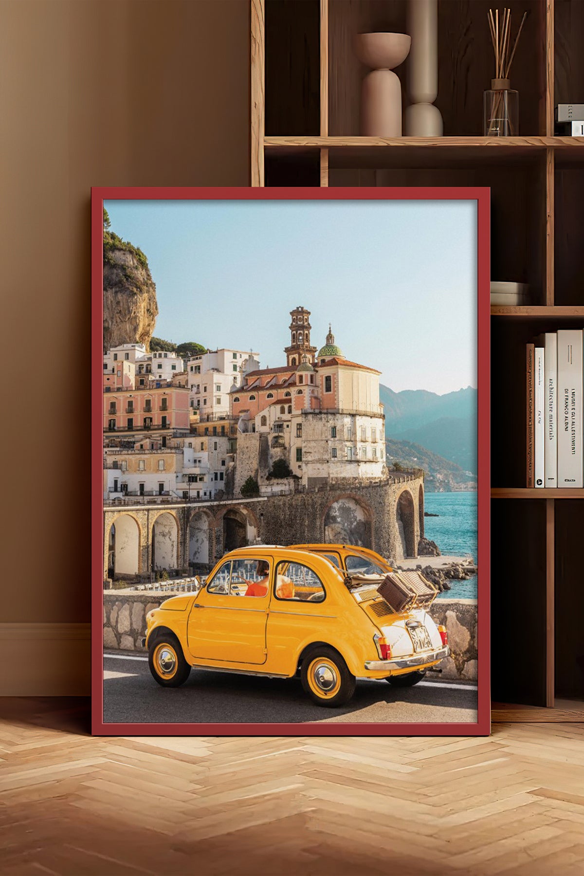 HOMEPACK Ahşap Çerçeveli Tablo Çerçeveli Poster Sanatsal Modern Duvar Dekoru BEK-8202