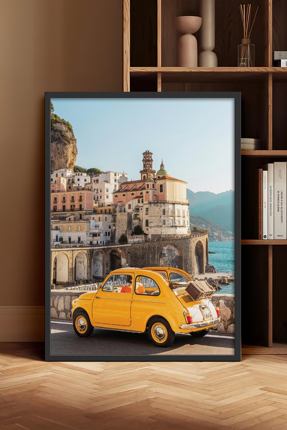 HOMEPACK Ahşap Çerçeveli Tablo Çerçeveli Poster Sanatsal Modern Duvar Dekoru BEK-8202
