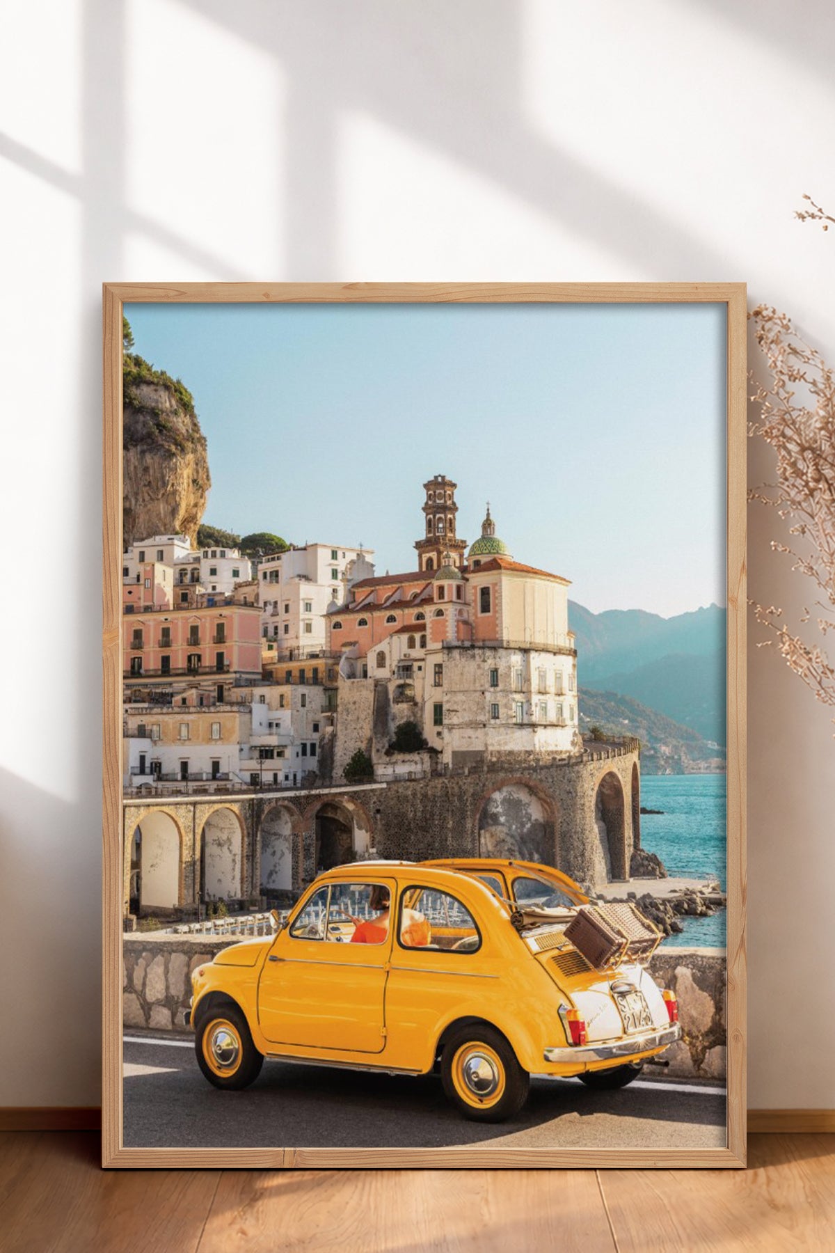 HOMEPACK Ahşap Çerçeveli Tablo Çerçeveli Poster Sanatsal Modern Duvar Dekoru BEK-8202