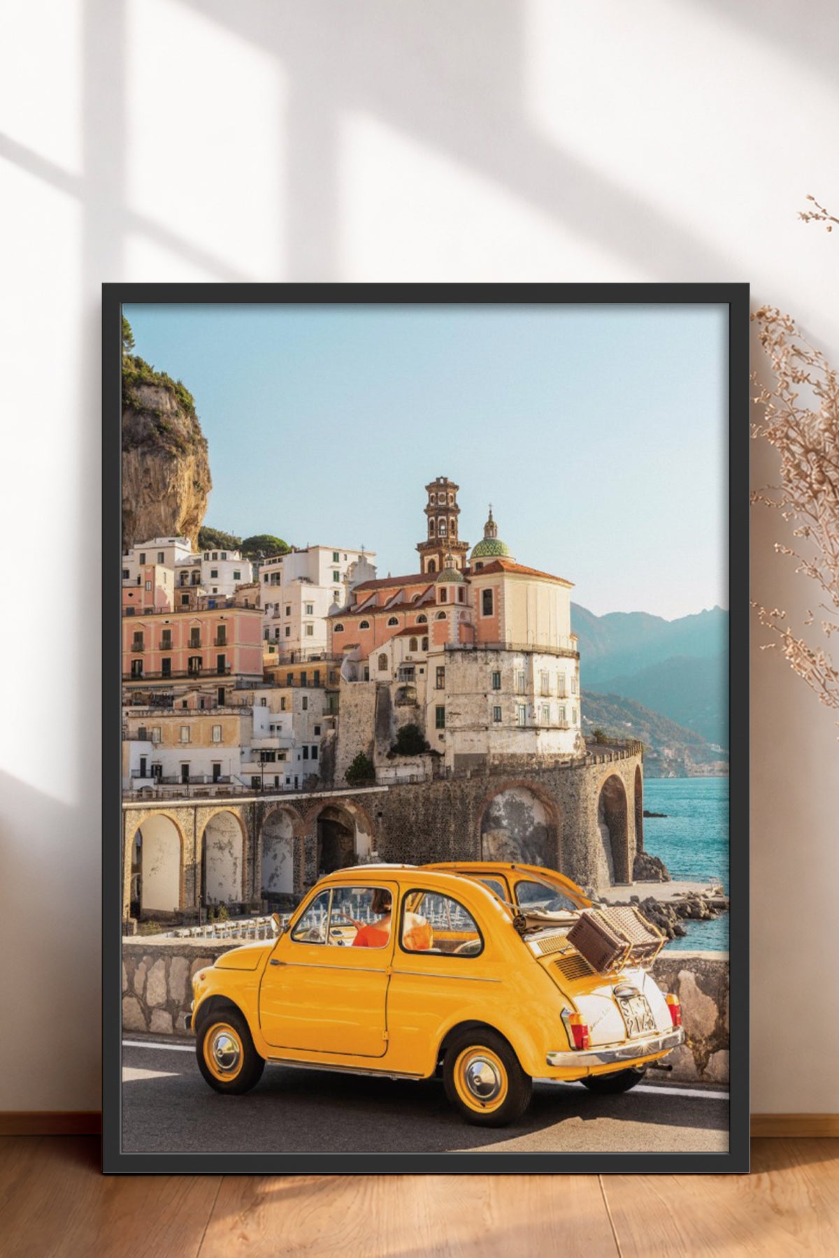 HOMEPACK Ahşap Çerçeveli Tablo Çerçeveli Poster Sanatsal Modern Duvar Dekoru BEK-8202