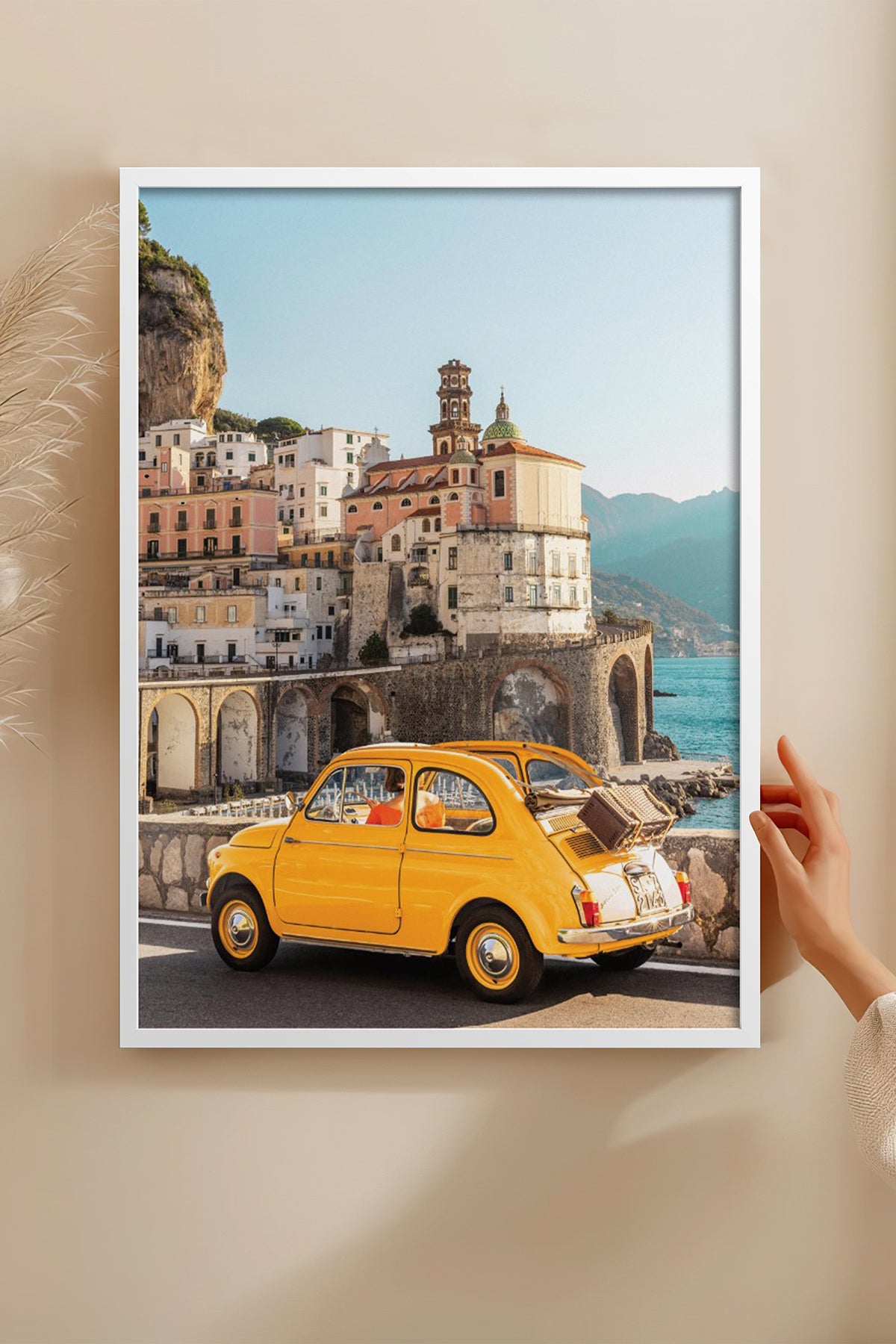 HOMEPACK Ahşap Çerçeveli Tablo Çerçeveli Poster Sanatsal Modern Duvar Dekoru BEK-8202