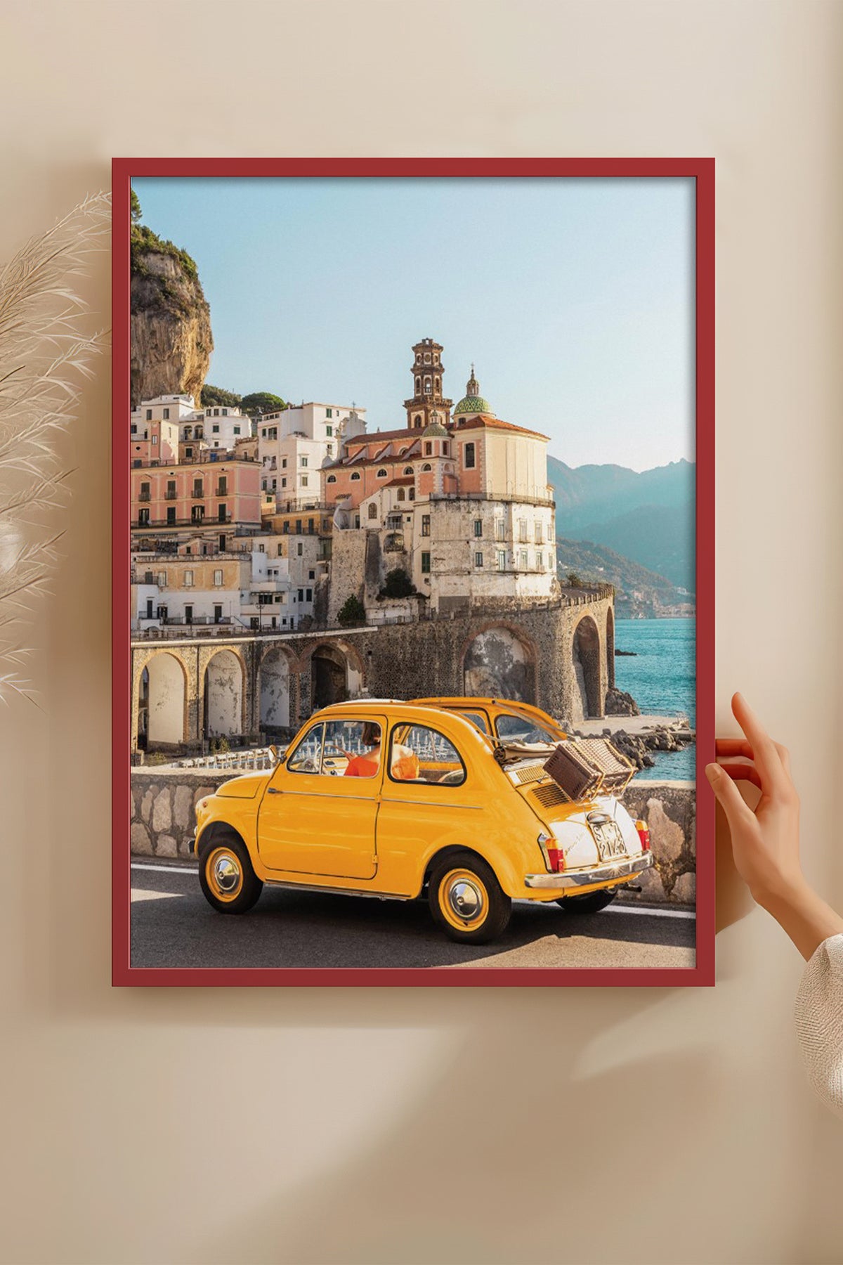 HOMEPACK Ahşap Çerçeveli Tablo Çerçeveli Poster Sanatsal Modern Duvar Dekoru BEK-8202