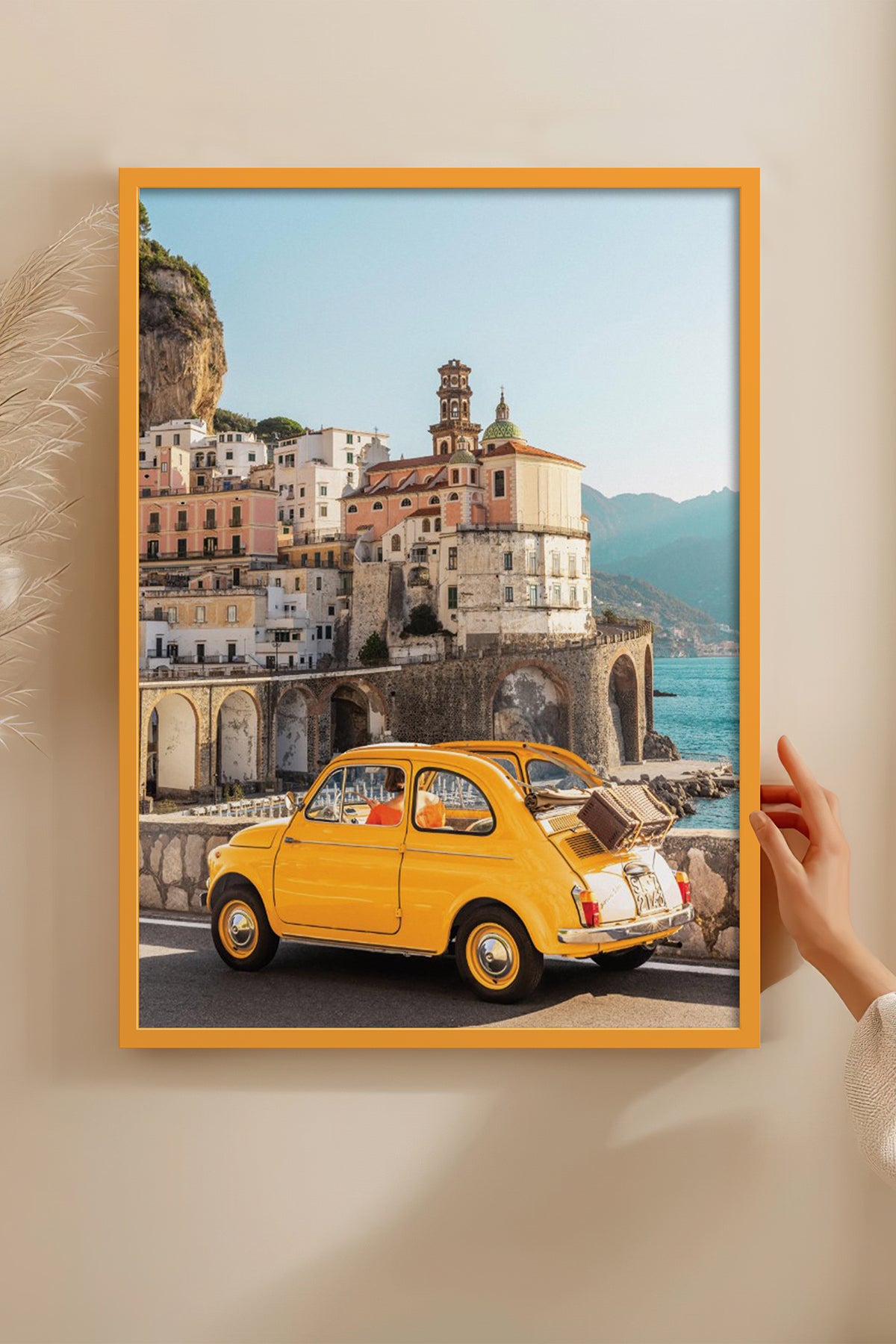 HOMEPACK Ahşap Çerçeveli Tablo Çerçeveli Poster Sanatsal Modern Duvar Dekoru BEK-8202