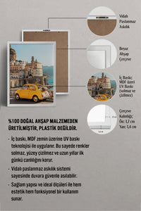 HOMEPACK Ahşap Çerçeveli Tablo Çerçeveli Poster Sanatsal Modern Duvar Dekoru BEK-8202