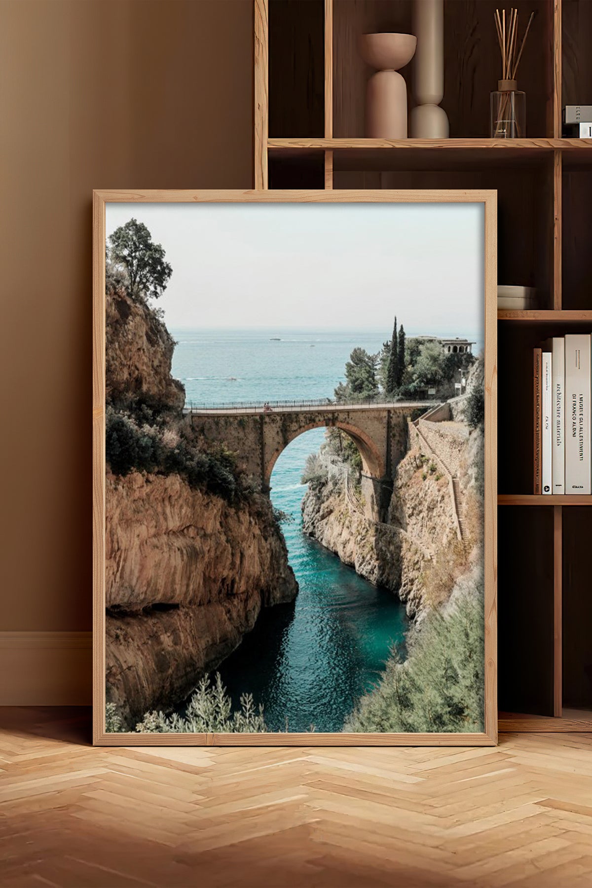 HOMEPACK Ahşap Çerçeveli Tablo Çerçeveli Poster Sanatsal Modern Duvar Dekoru BEK-8203