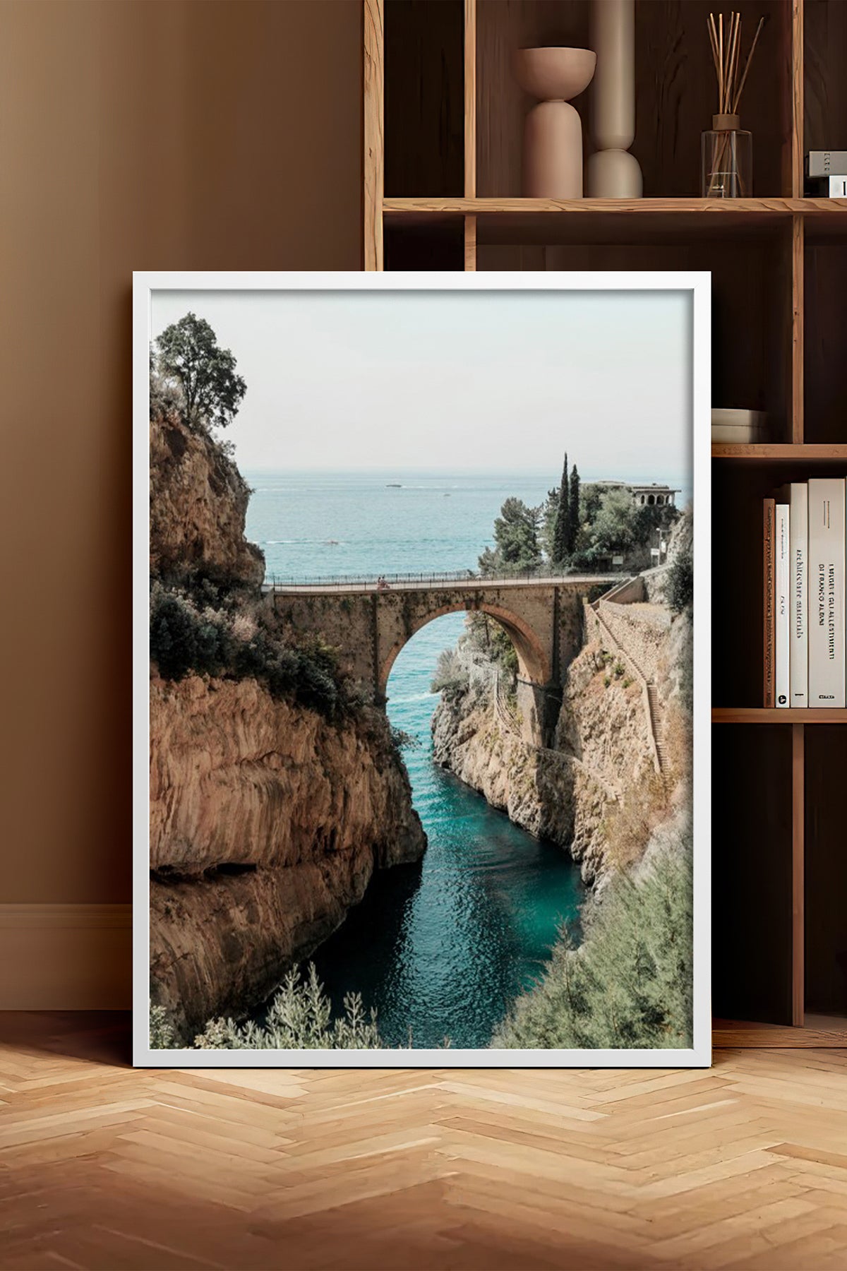 HOMEPACK Ahşap Çerçeveli Tablo Çerçeveli Poster Sanatsal Modern Duvar Dekoru BEK-8203