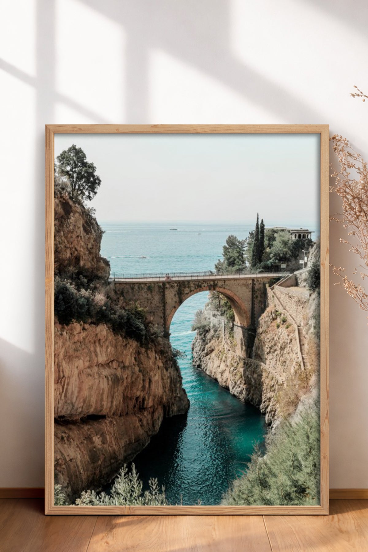 HOMEPACK Ahşap Çerçeveli Tablo Çerçeveli Poster Sanatsal Modern Duvar Dekoru BEK-8203