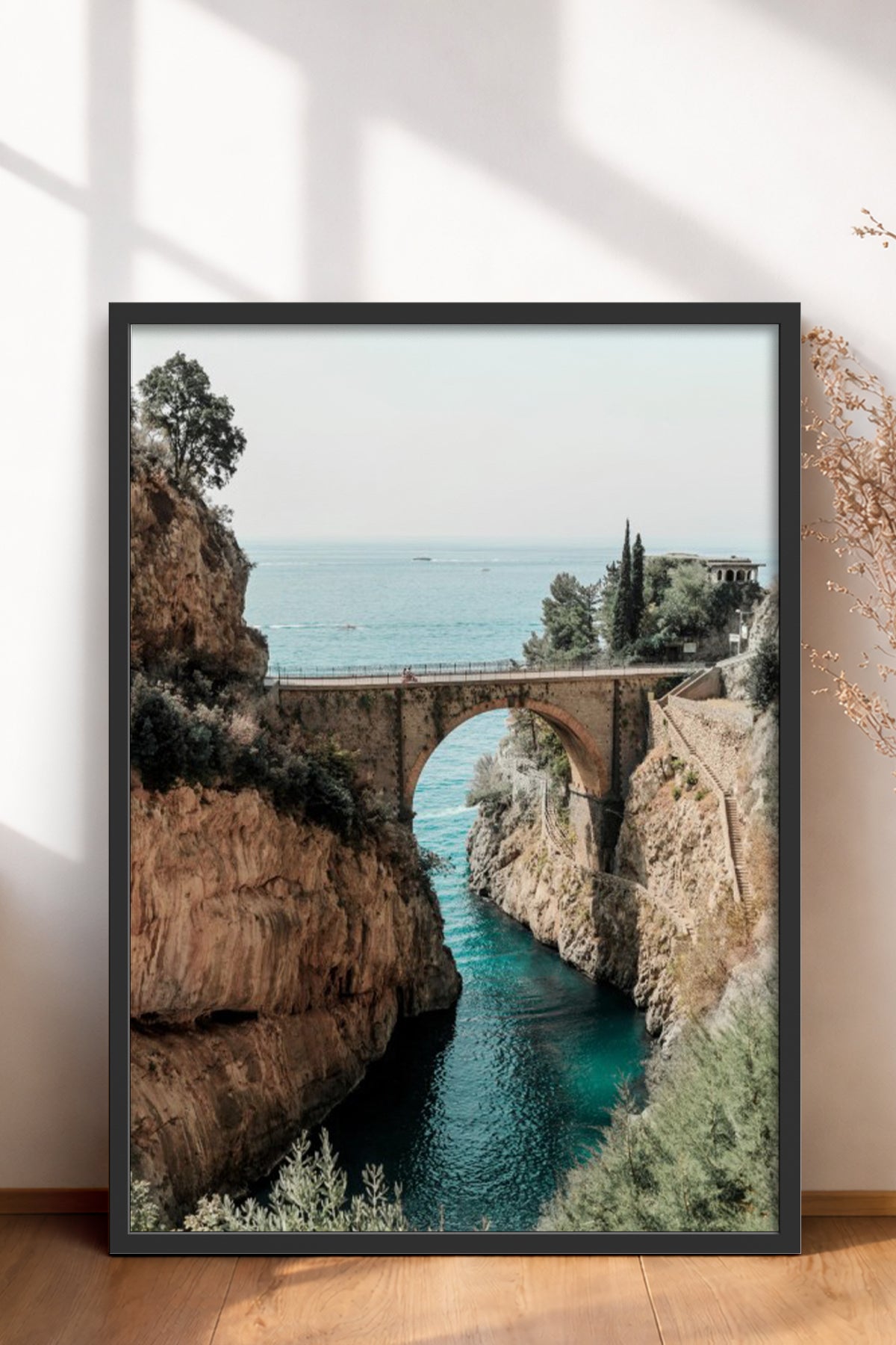HOMEPACK Ahşap Çerçeveli Tablo Çerçeveli Poster Sanatsal Modern Duvar Dekoru BEK-8203