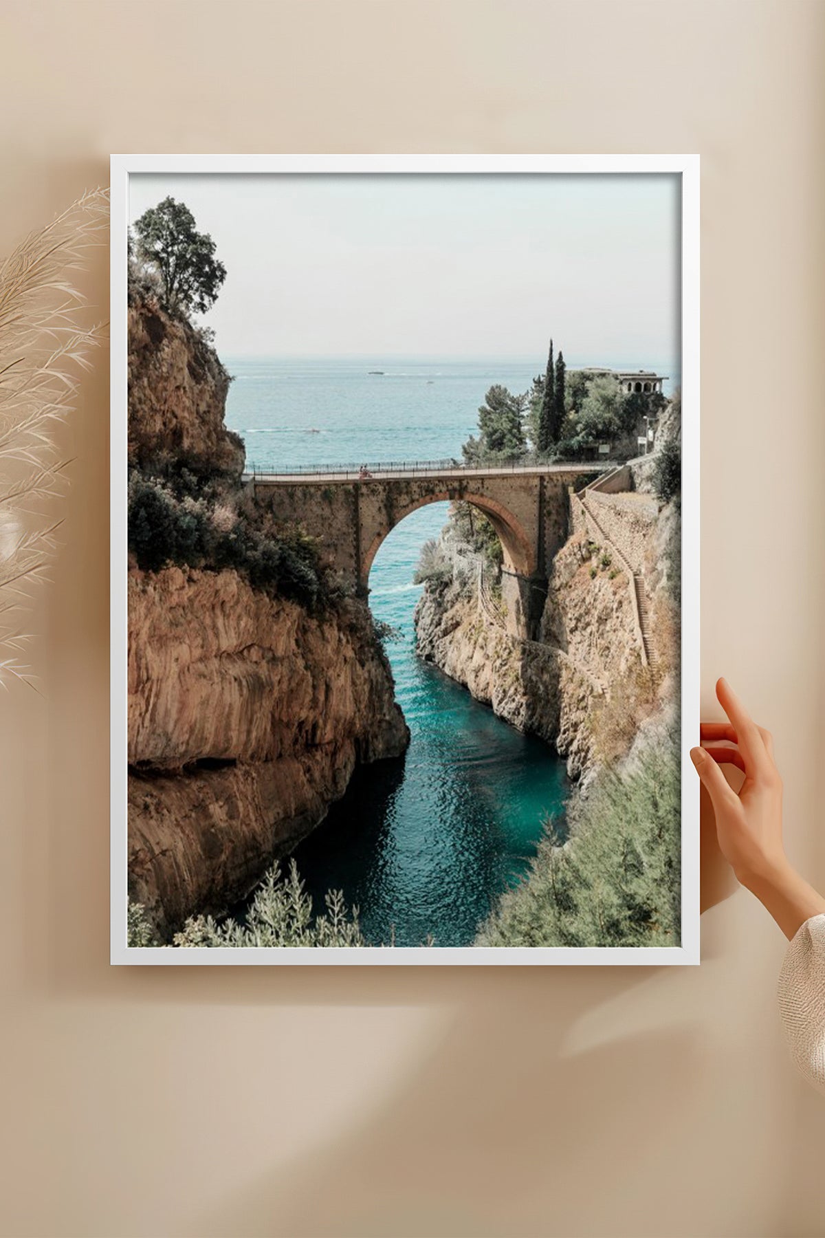 HOMEPACK Ahşap Çerçeveli Tablo Çerçeveli Poster Sanatsal Modern Duvar Dekoru BEK-8203